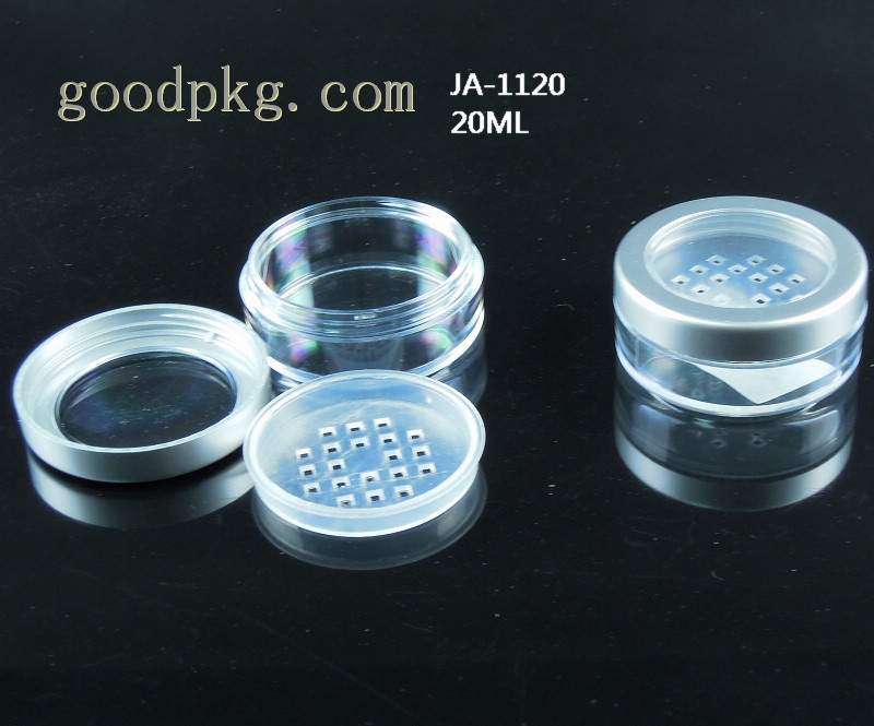 20ML Cylindrical plastic compact jar