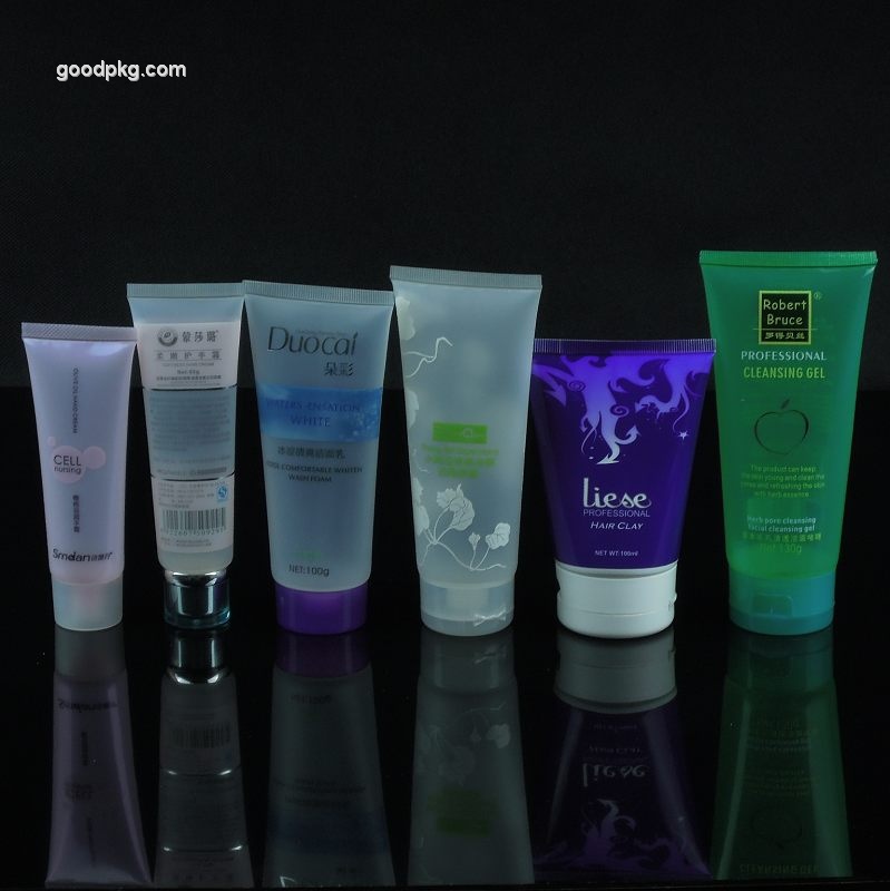 plastic tube flat shape for cosmetic